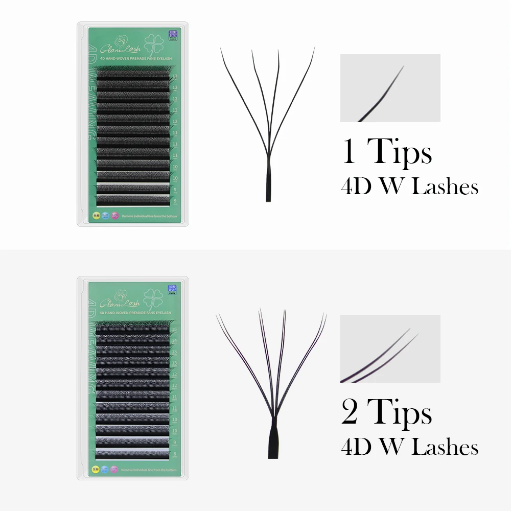 GLAMLASH 4D W-förmige Wimpernv – Eyelash Extension For Asian Eyes Bewertung und Preis