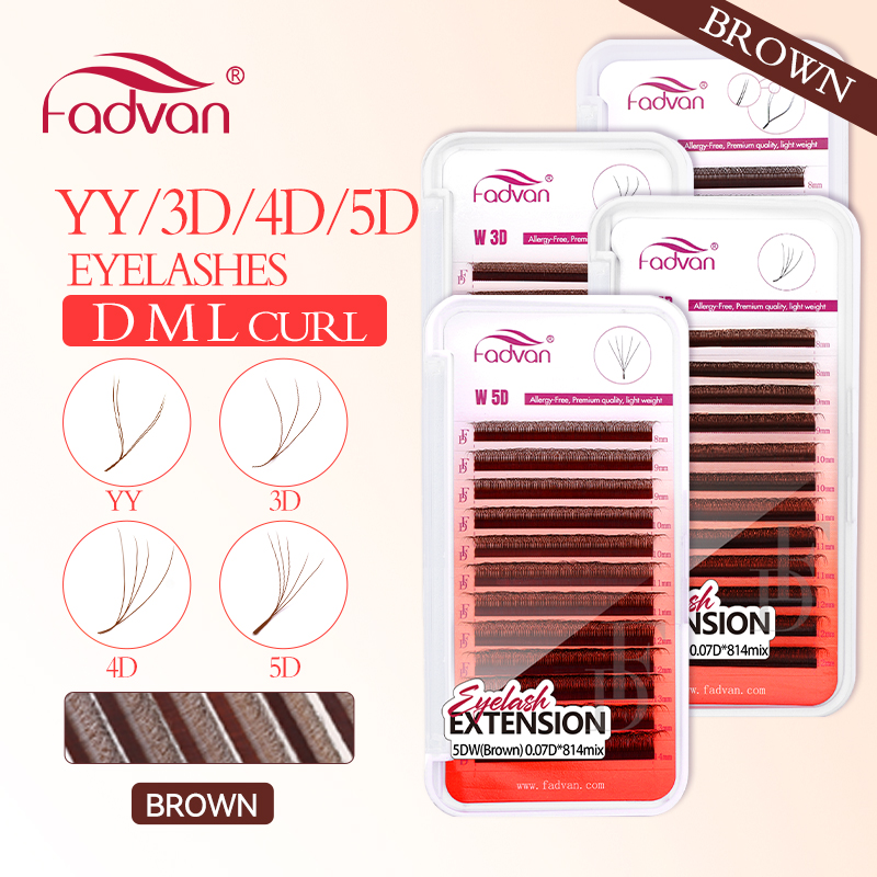FADVAN Braune 4D/3D/5D Wimpern – Eyelash Extension For Asian Eyes Bewertung und Preis