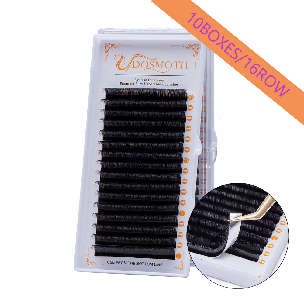DOSMOTH 10 Boxen 16 Reihen 7–1 – Eyelash Extension For Asian Eyes Bewertung und Preis
